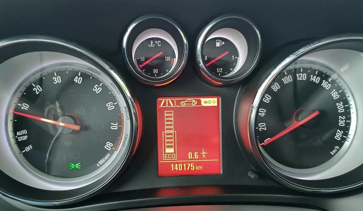 Opel Zafira cena 41900 przebieg: 140175, rok produkcji 2014 z Jaraczewo małe 211